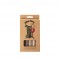 Set 4 steklenih slamic s ščetko - ravne 15 cm